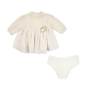 پیراهن و شورت نوزادی فیورلا مدل lily lace کد 25002