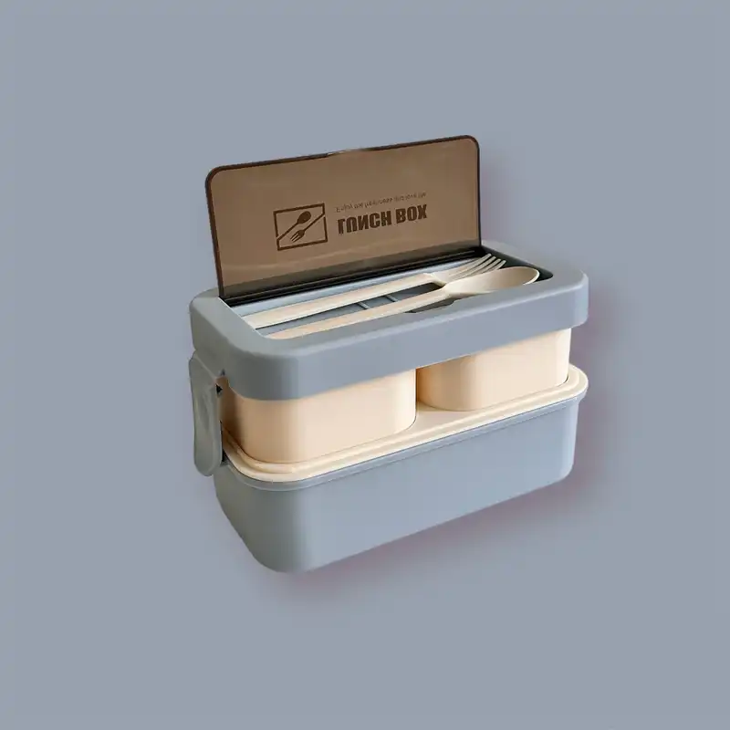 ظرف غذا سفری مدل لانچ باکس دو طبقه کد 2024