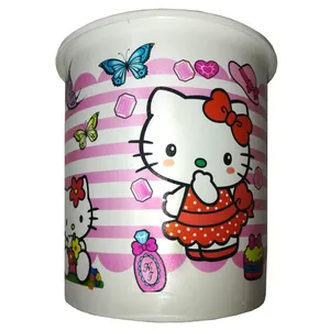سطل زباله اتاق کودک مدل 2021 طرح Hello Kitty