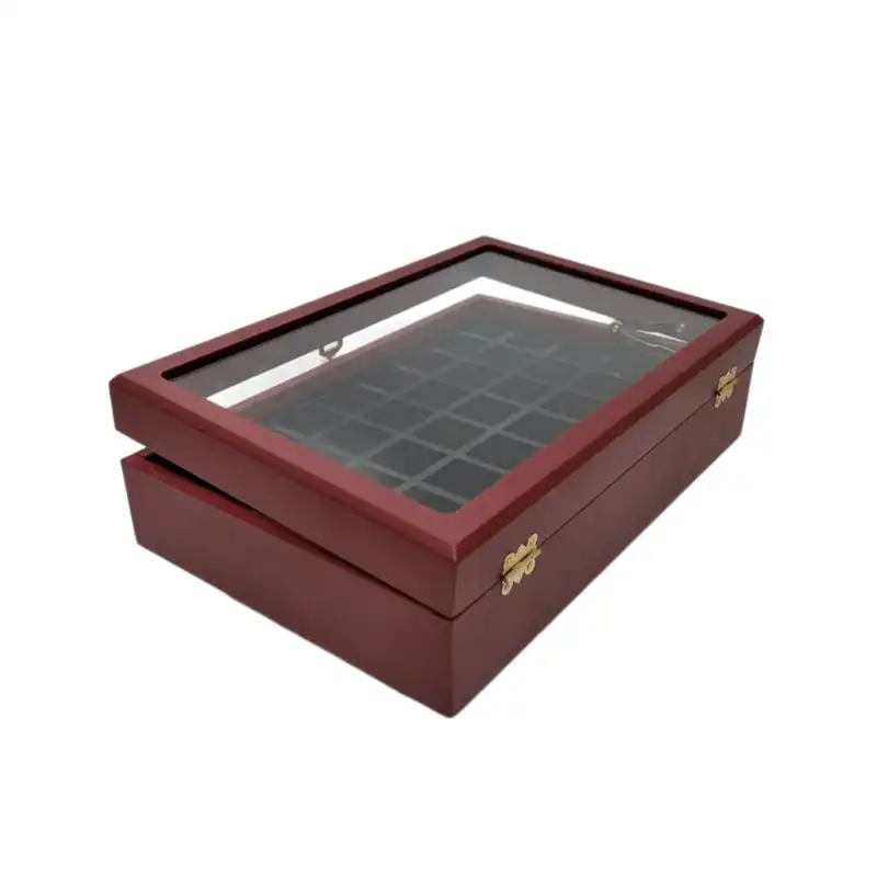 جعبه انگشتر مدل 40 خانه قفل دار