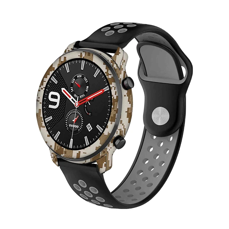  برچسب ماهوت طرح Army-Desert-Pixel مناسب برای ساعت هوشمند شیائومی Amazfit GTR 47mm