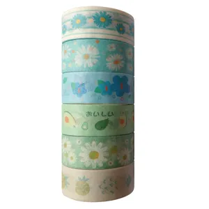چسب نواری مدل واشی کد 55G عرض 1.5 سانتی متر مجموعه 6 عددی