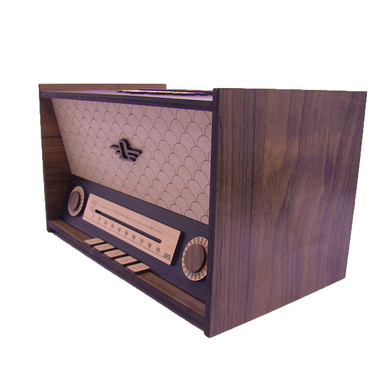 جعبه دستمال کاغذی طرح رادیو سنتی