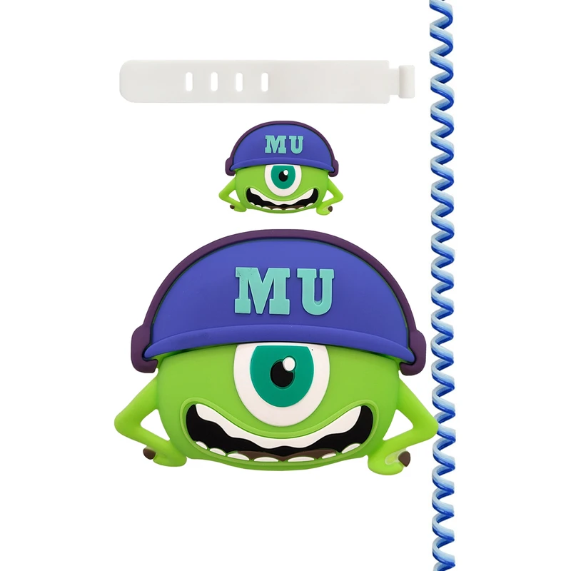 محافظ شارژر دیواری قاب تی رکس مدل MIKE به همراه محافظ کابل مجموعه 4 عددی