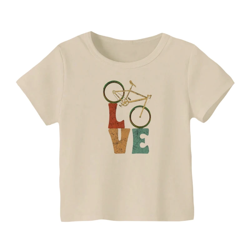 تی شرت آستین کوتاه بچگانه مدل دوچرخه کد ۴