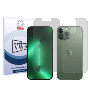 VWK Tough model matte screen protector suitable for Apple iPhone 13 Pro Max mobile phone along with the back protector 