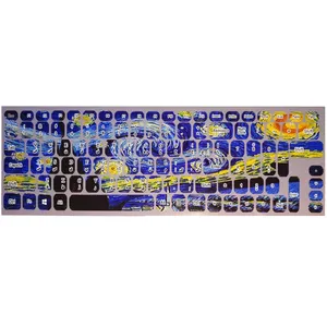 برچسب حروف فارسی کیبورد طرح پر ستاره کد 010