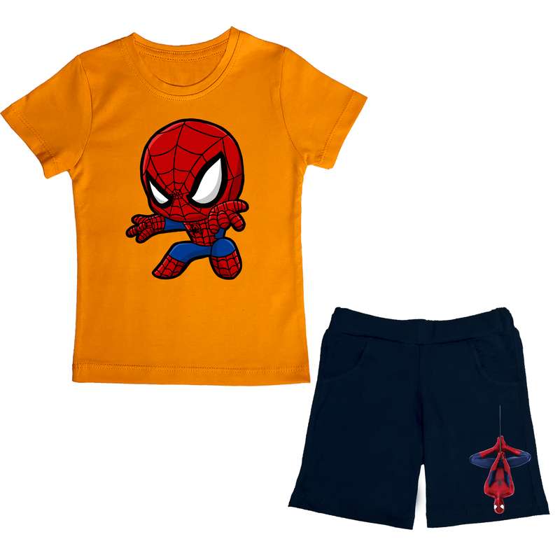 ست تی شرت و شلوارک پسرانه مدل spiderman OG