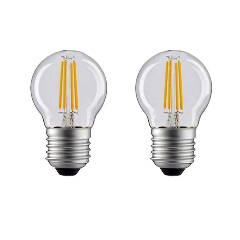 لامپ فیلامنتی 4.5 وات لامپ نور مدل تخم مرغی پایه E27 بسته 2 عددی