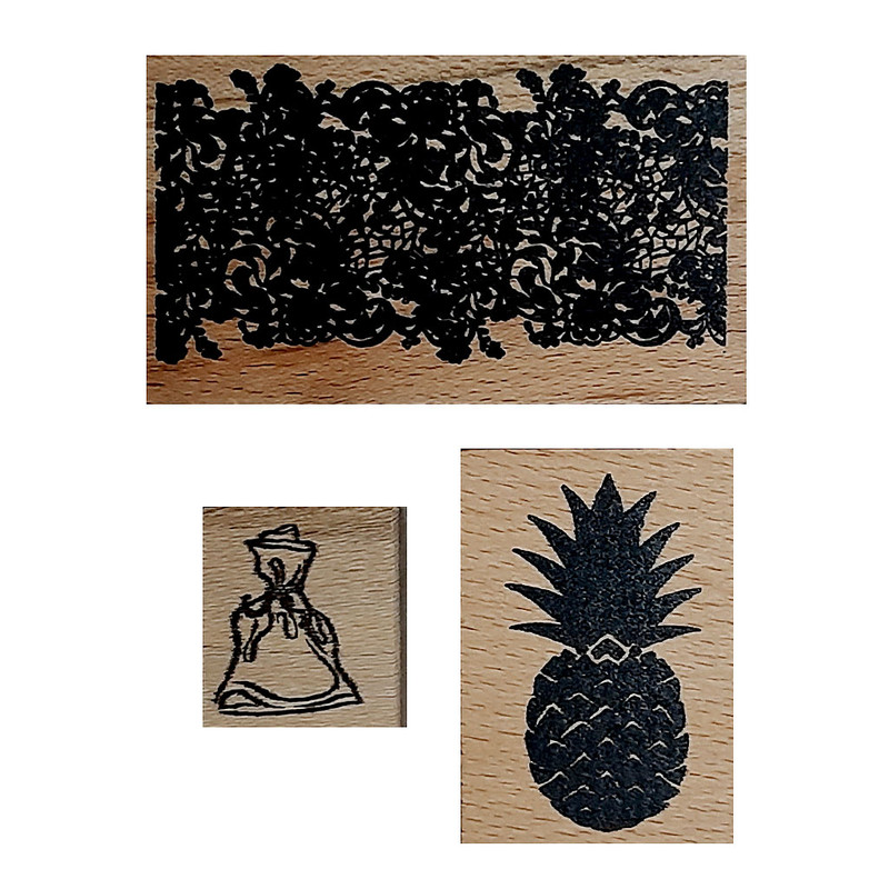 مهر مدل bag-guipure-pineapple مجموعه  3 عددی