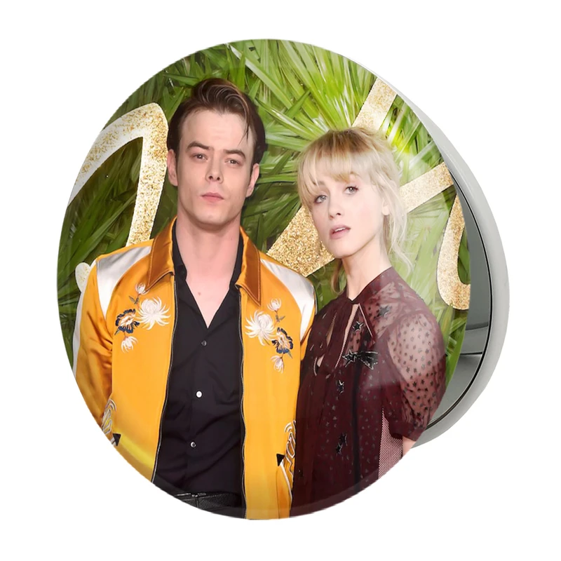 آینه جیبی خندالو طرح چارلی و ناتالیا سریال استرنجر تینگز Stranger Things مدل تاشو کد 19330 