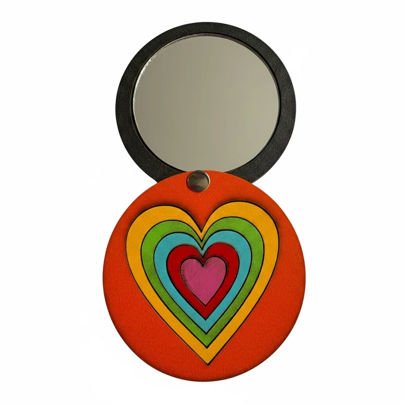 آینه آرایشی جیبی مدل چرخشی