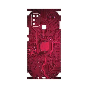 MAHOOT Red-Printed-Circuit-Board-FullSkin Cover Sticker for Infinix Hot 11 Play