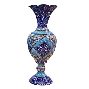 سنبلدان میناکاری مسی میناسرای نیکنامی مدل اسلیمی بسته 2 عددی