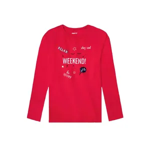 تی شرت آستین بلند دخترانه پیپرتس کد 4695