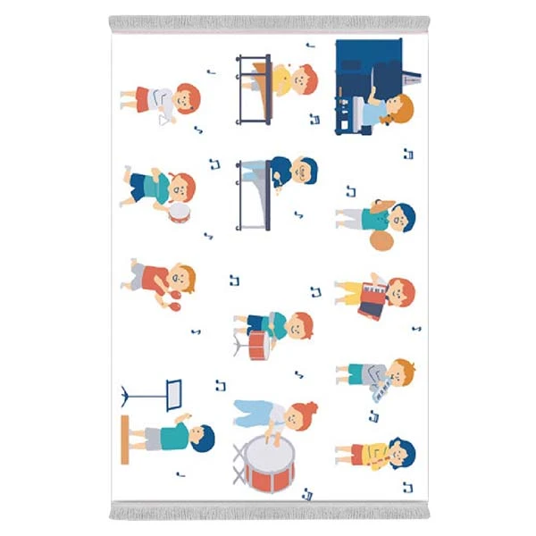 فرش پارچه‌ای دفه مدل فرشینه طرح فانتزی کد 8198