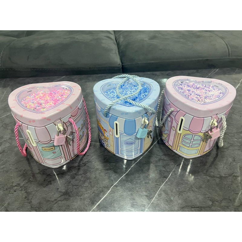 قلک مدل فلزی بند دار طرح قلبی دونه برفی