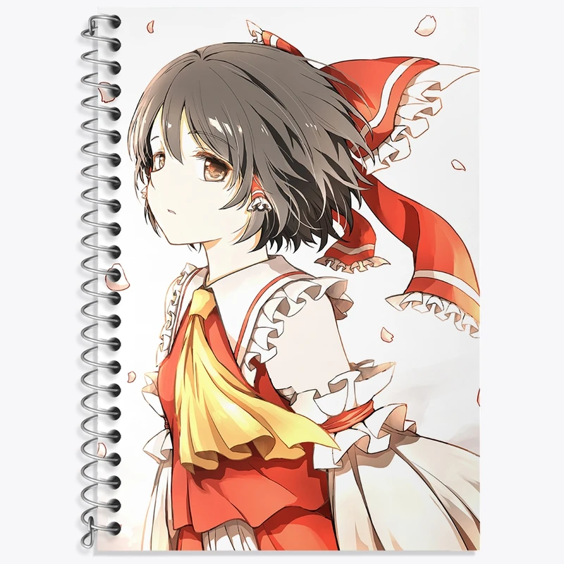 دفتر زبان 50 برگ خندالو مدل سه خط طرح بازی توهو (Touhou) کد 35757