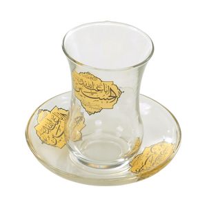 نقد و بررسی ست استکان و نعلبکی 12 پارچه طرح محرم یا اباعبدالله الحسین علیه السلام کد 40001308 توسط خریداران