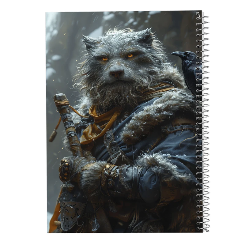 دفتر مشق 100 برگ مدوپد مدل حیوانات جنگجو کد DF14835