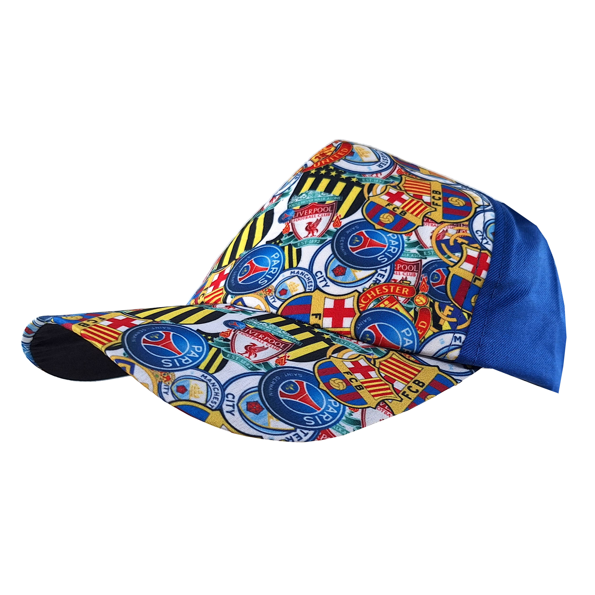 کلاه کپ پسرانه طرح باشگاهی کد 1138 رنگ آبی -  - 4