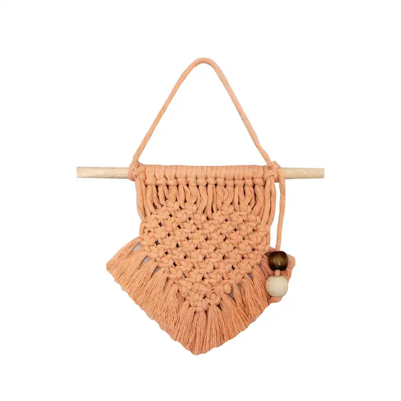 آویز بافتنی مدل مکرومه  MacHang535