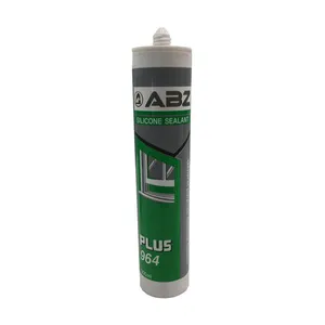 چسب درزگیر سیلیکونی ای بی زد مدل Plus 964 brown حجم 300 میلی لیتر