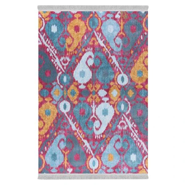 فرش پارچه‌ای دفه مدل فرشینه طرح مدرن  کد 8186