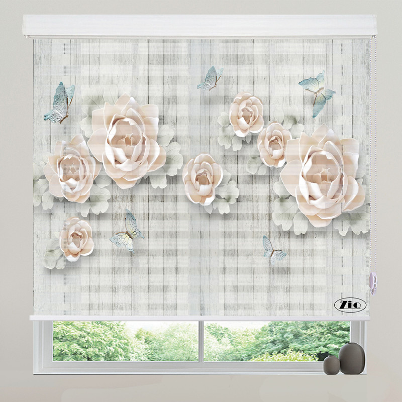 پرده زبرا زیو مدل 3D-1119 سایز 150x150 سانتی متر