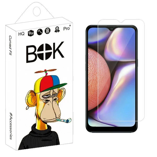 محافظ صفحه نمایش شیشه ای بوک مدل Transparent Plus مناسب برای گوشی موبایل سامسونگ Galaxy A10s / M10 / M20 / M01s