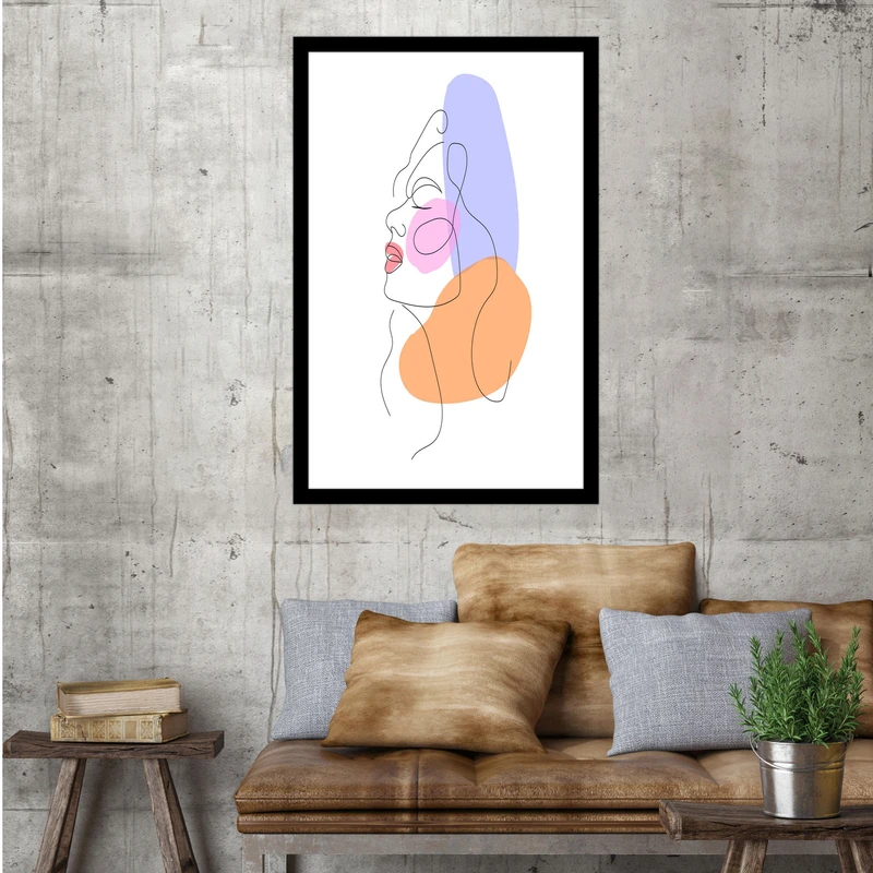 تابلو بکلیت طرح چهره مینیمال و مدرن مدل B-bu1521