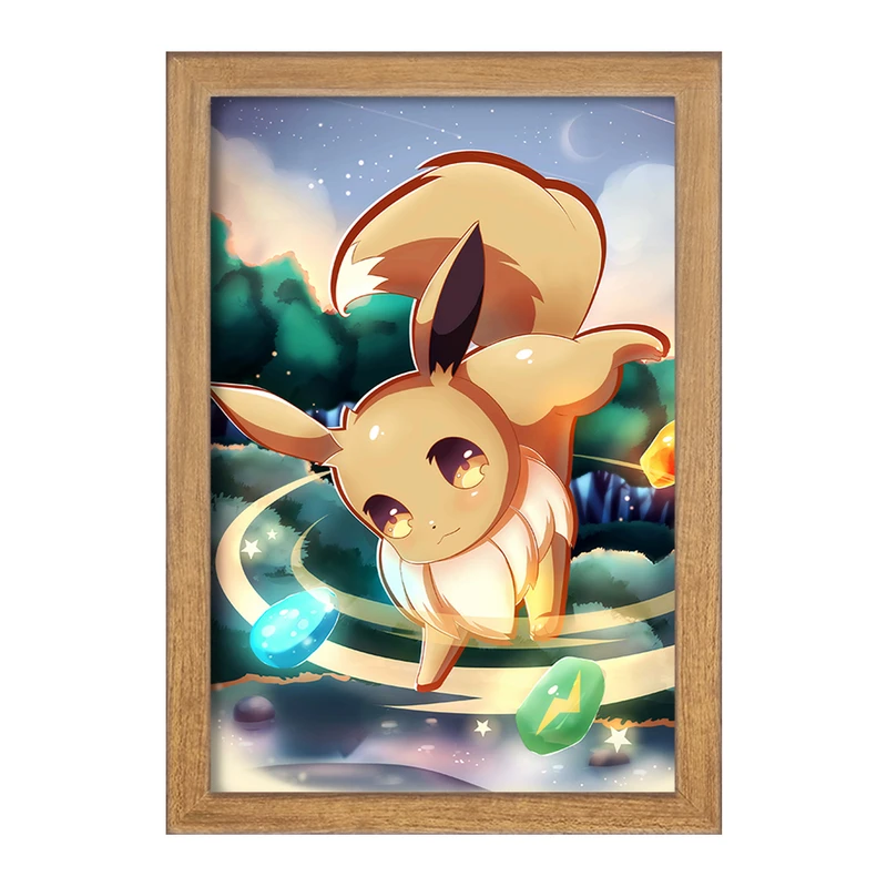 تابلو خندالو مدل ایو انیمه پوکمون  کد 17327