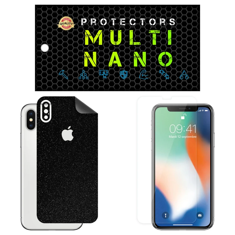 محافظ صفحه نمایش مولتی نانو مدل X-SFL مناسب برای گوشی موبایل اپل iPhone X به همراه برچسب پوششی