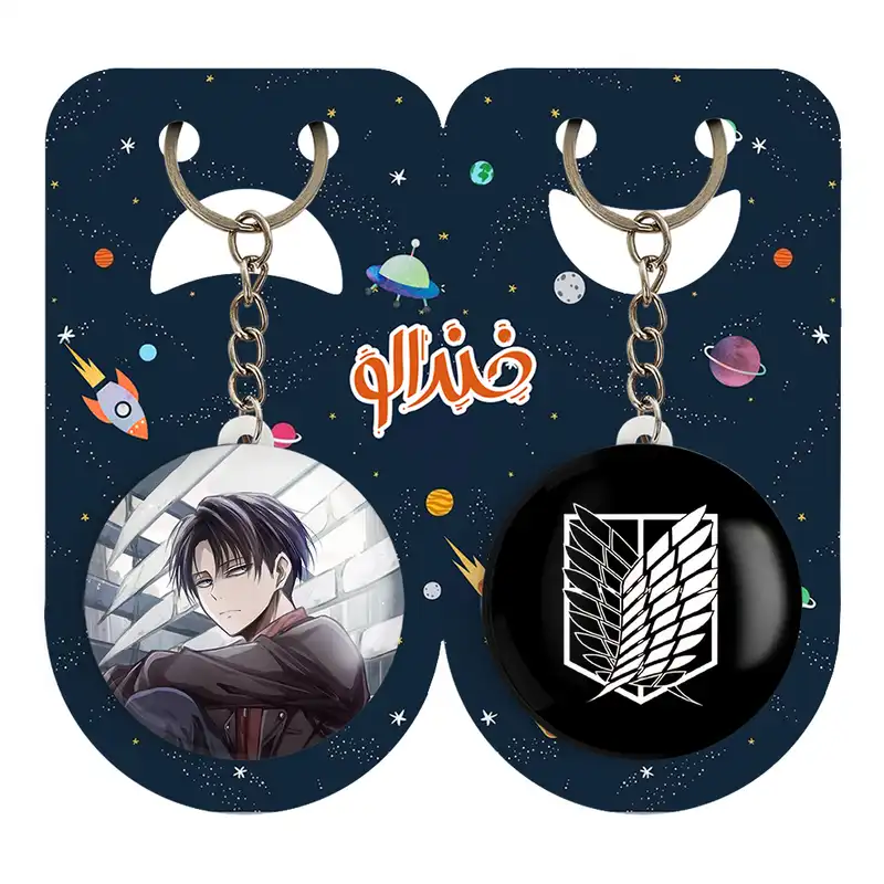 جاکلیدی خندالو مدل لیوای آکرمن انیمه اتک آن تایتان کد 48474851 مجموعه 2 عددی