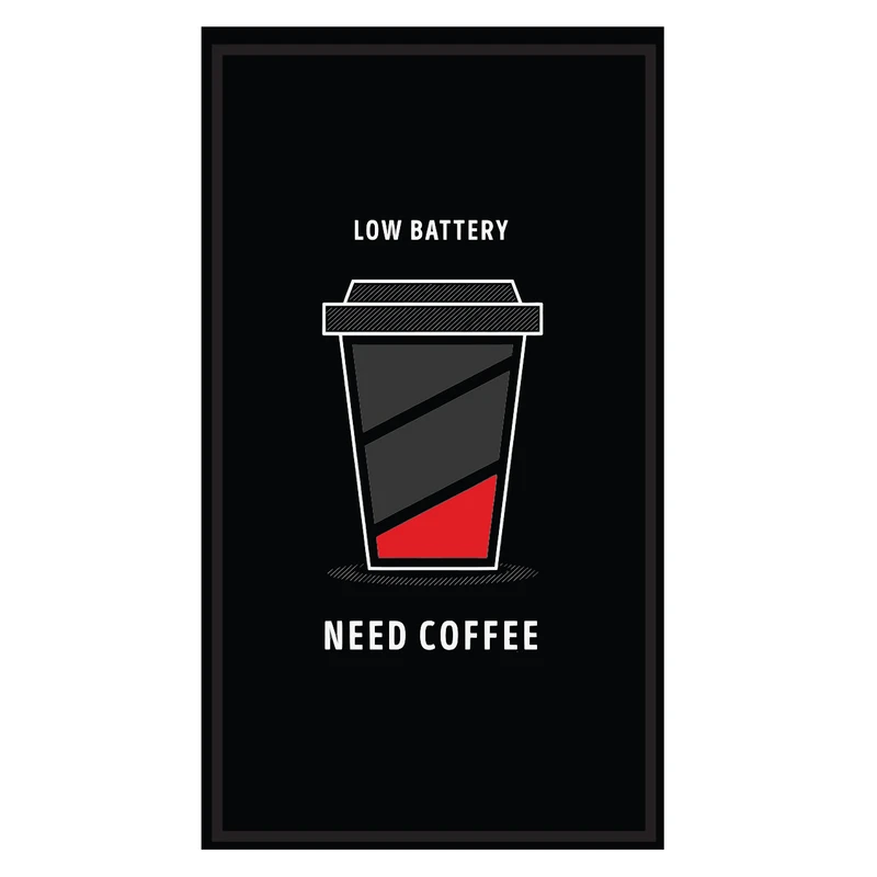 برچسب لپ تاپ پویا مارکت طرح قهوه کد 3901