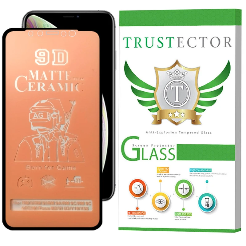 محافظ صفحه نمایش سرامیک مات تراستکتور مدل CATA مناسب برای گوشی موبایل اپل iPhone XS