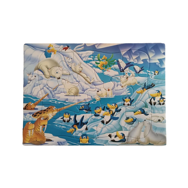 پازل 12 تکه مدل 026 طرح خرس های قطبی مناسب برای 3 سال به بالا