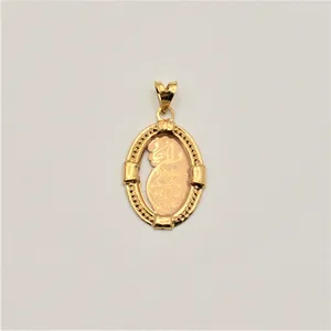 آویز گردنبند طلا 18 عیار زنانه مدل وان یکاد 01