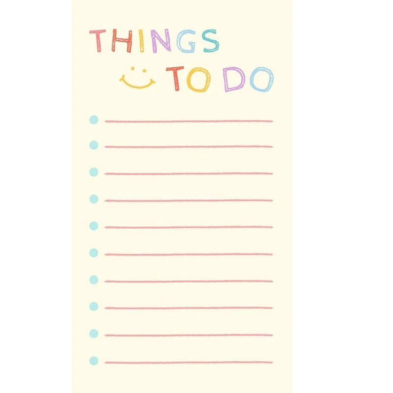کاغذ یادداشت A5 مدل to do list کد 970 مجموعه 20 عددی