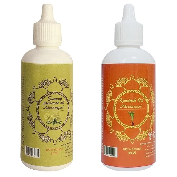 روغن تقویت کننده مو، مژه و ابرو مرهم یاب مدل کندوش و گل مغرب حجم 80 میلی لیتر مجموعه 2 عددی