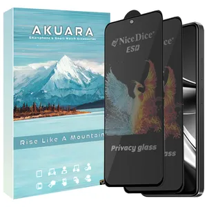 Akuara AKU npv2 Privacy Screen Protector Suitable For Xiaomi Poco X6 / Poco X6 Pro / Poco F6 / Poco F6 Pro / Redmi Note 13 5G / Redmi Note 13 Pro 5G / Redmi K70 / Redmi K70 Pro Mobile Phone Two in Pack