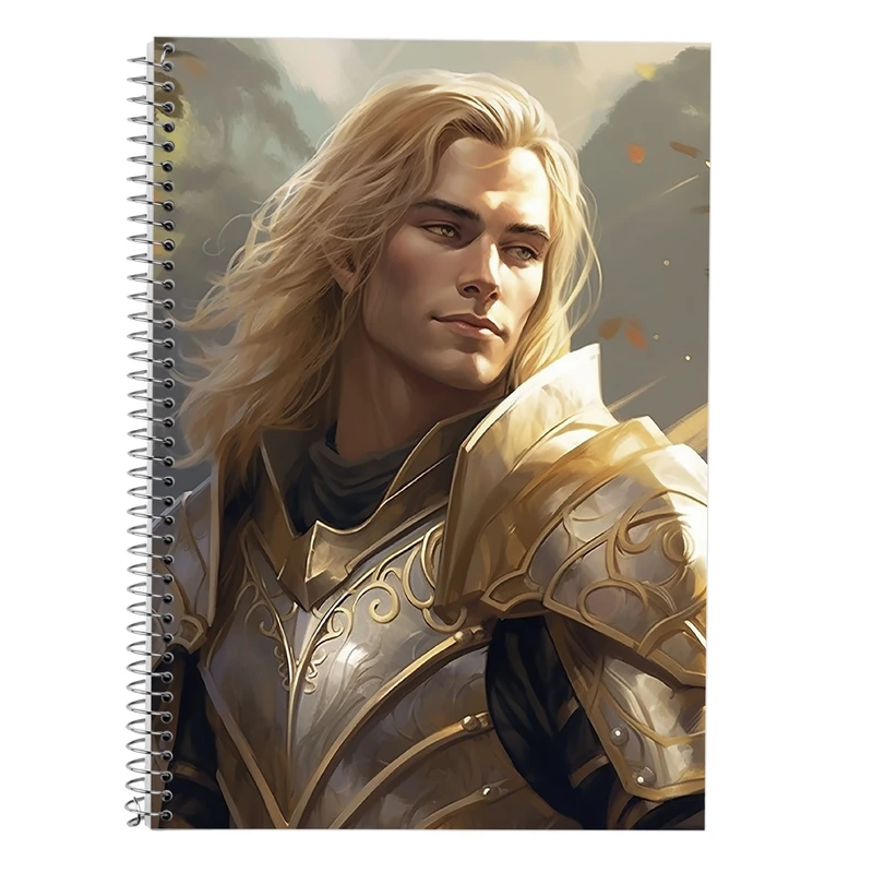 دفتر زبان 50 برگ مدوپد مدل دوخط طرح  ارباب حلقه ها The Lord of the Rings کد DF3019