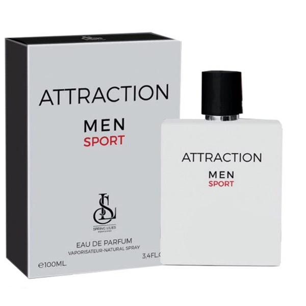 ادو پرفیوم مردانه اسپرینگ لیلیز مدل Attraction Men حجم 100 میلی لیتر ادو پرفیوم مردانه اسپرینگ لیلیز مدل Attraction Men حجم 100 میلی لیتر