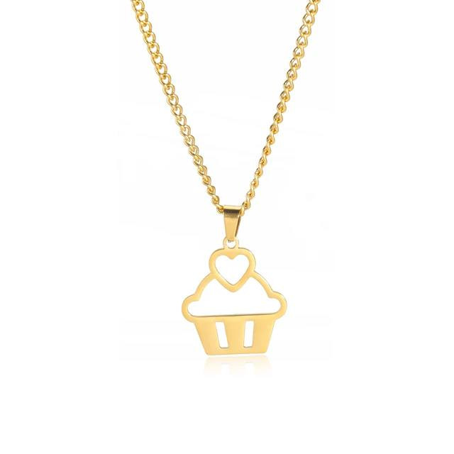 گردنبند طلا 18 عیار زنانه آرا مدل بستنی