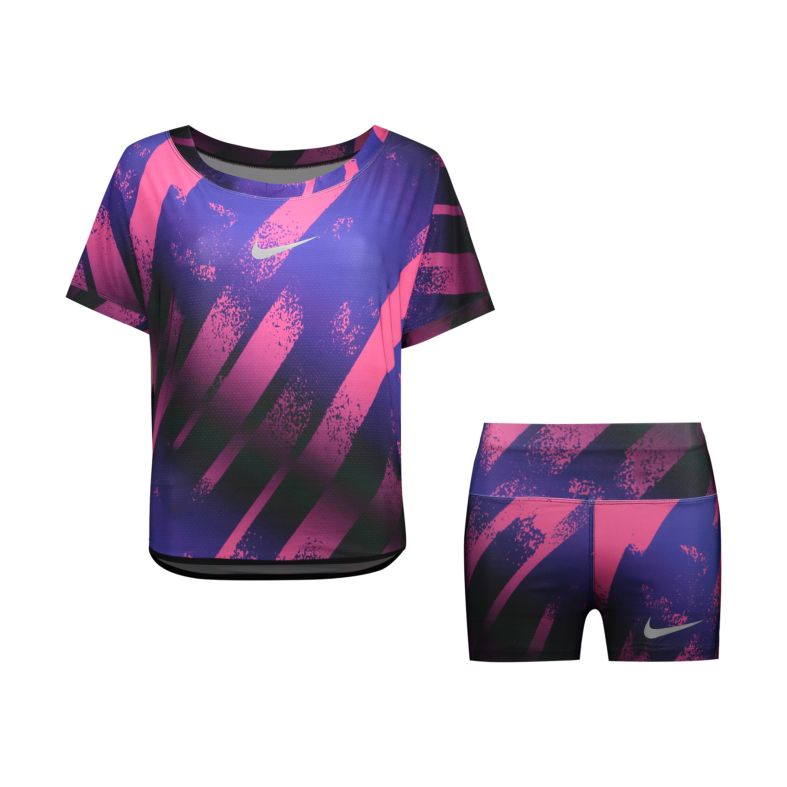 ست تی شرت و شلوارک ورزشی زنانه کد 01