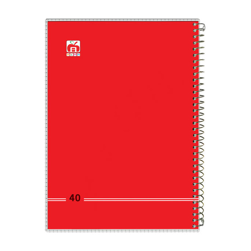 دفتر 40 برگ آلما مدل کلاسیک طرح طلقی کد 7484