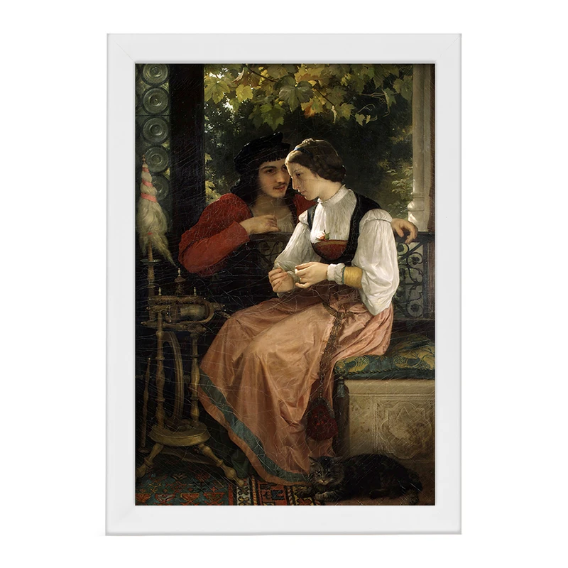 تابلو خندالو مدل نقاشی پیشنهاد اثر ویلیام بوگرو کد F12513