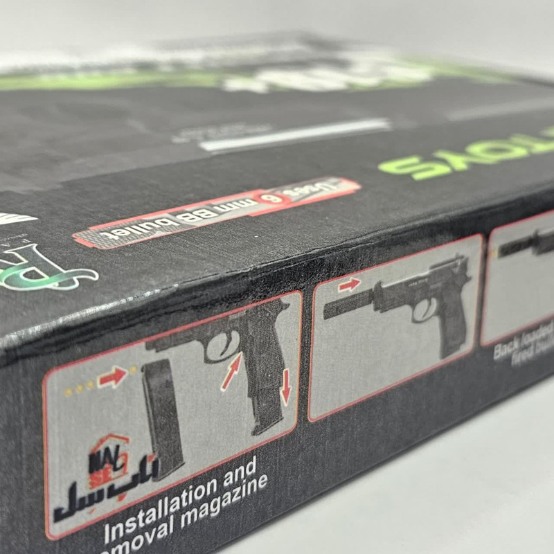 تفنگ بازی ناب سل مدل کلت خشاب خور C19 کد AIRSOFT GUN C19 مناسب برای نوجوانان