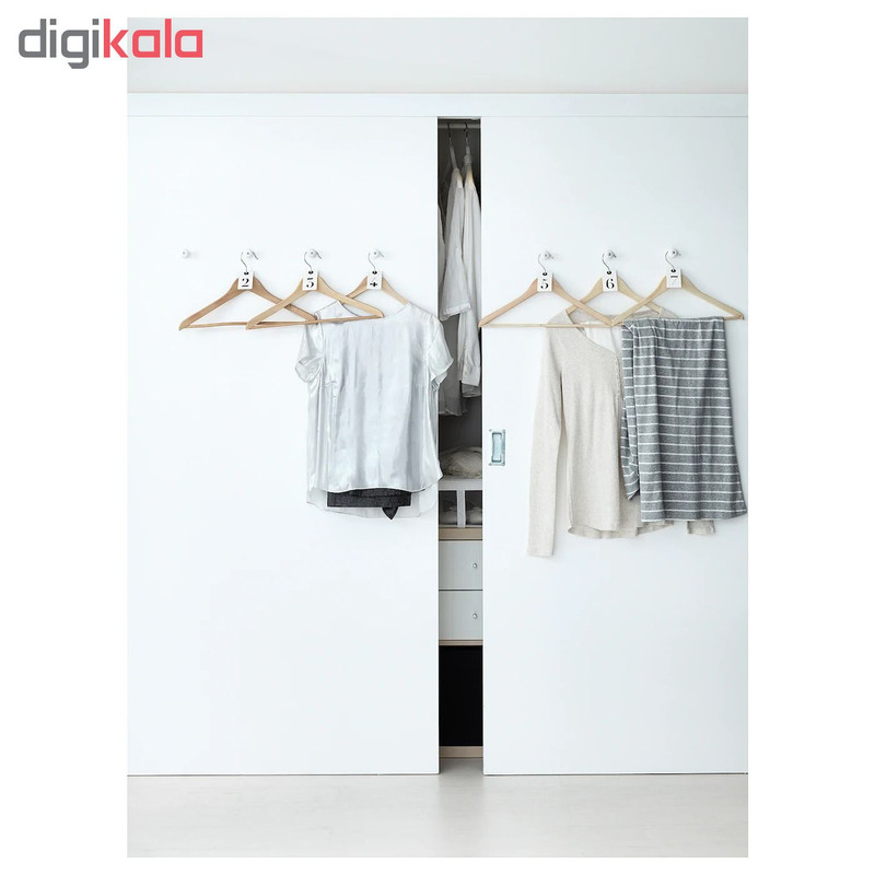 چوب لباسی ایکیا مدل Bumerang - بسته 8 عددی