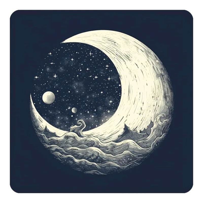 مگنت کاکتی طرح ماه و ستاره مدل mp52631